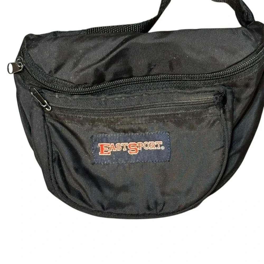 Vintage East Sport Black Fanny Pack Bag Unisex Everyday Original‎